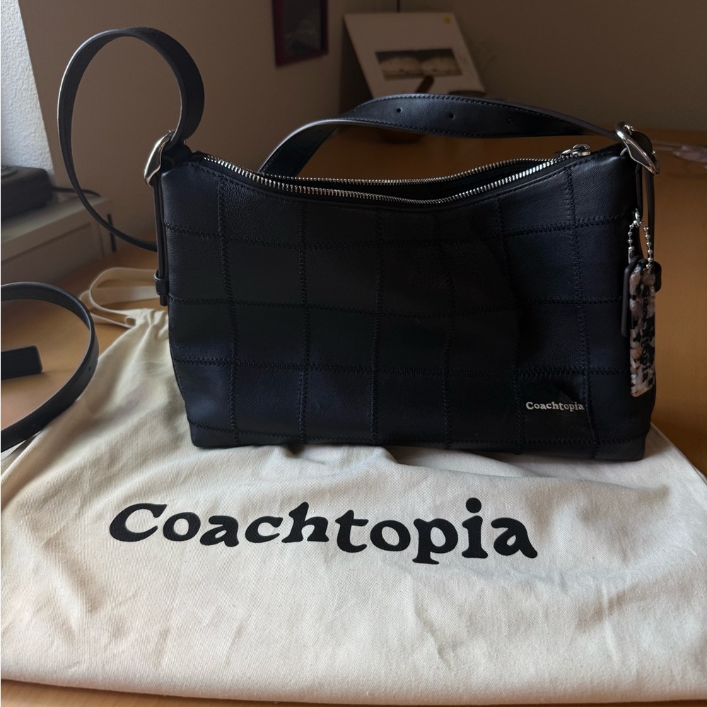 Coach Coachtopia Black Leather Bag